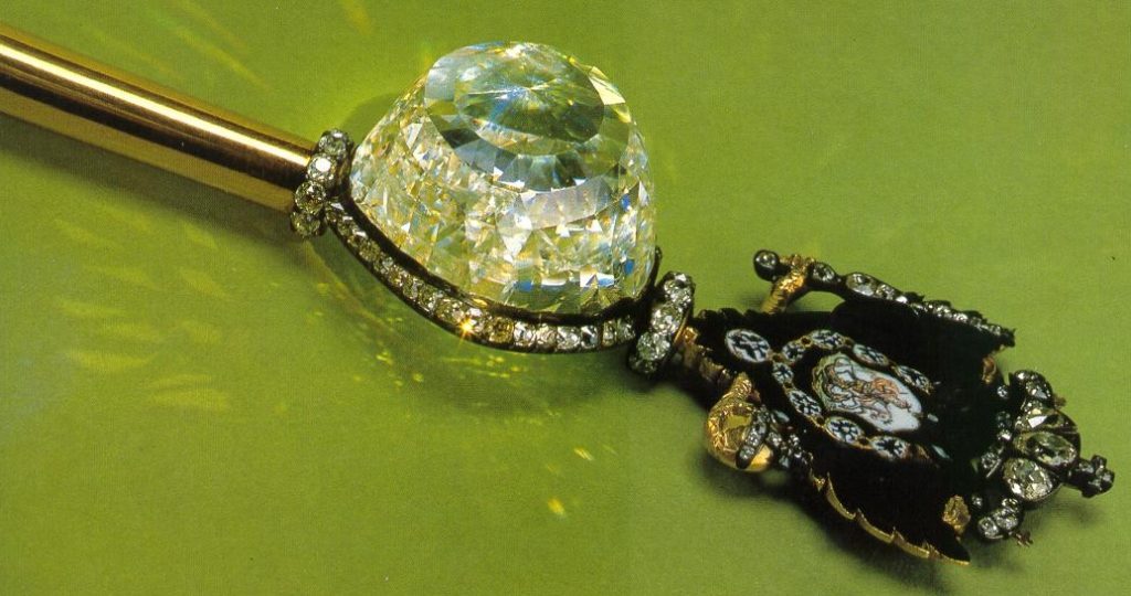 The Orlov Diamond features a unique rose-cut diamond Orlov Diamond